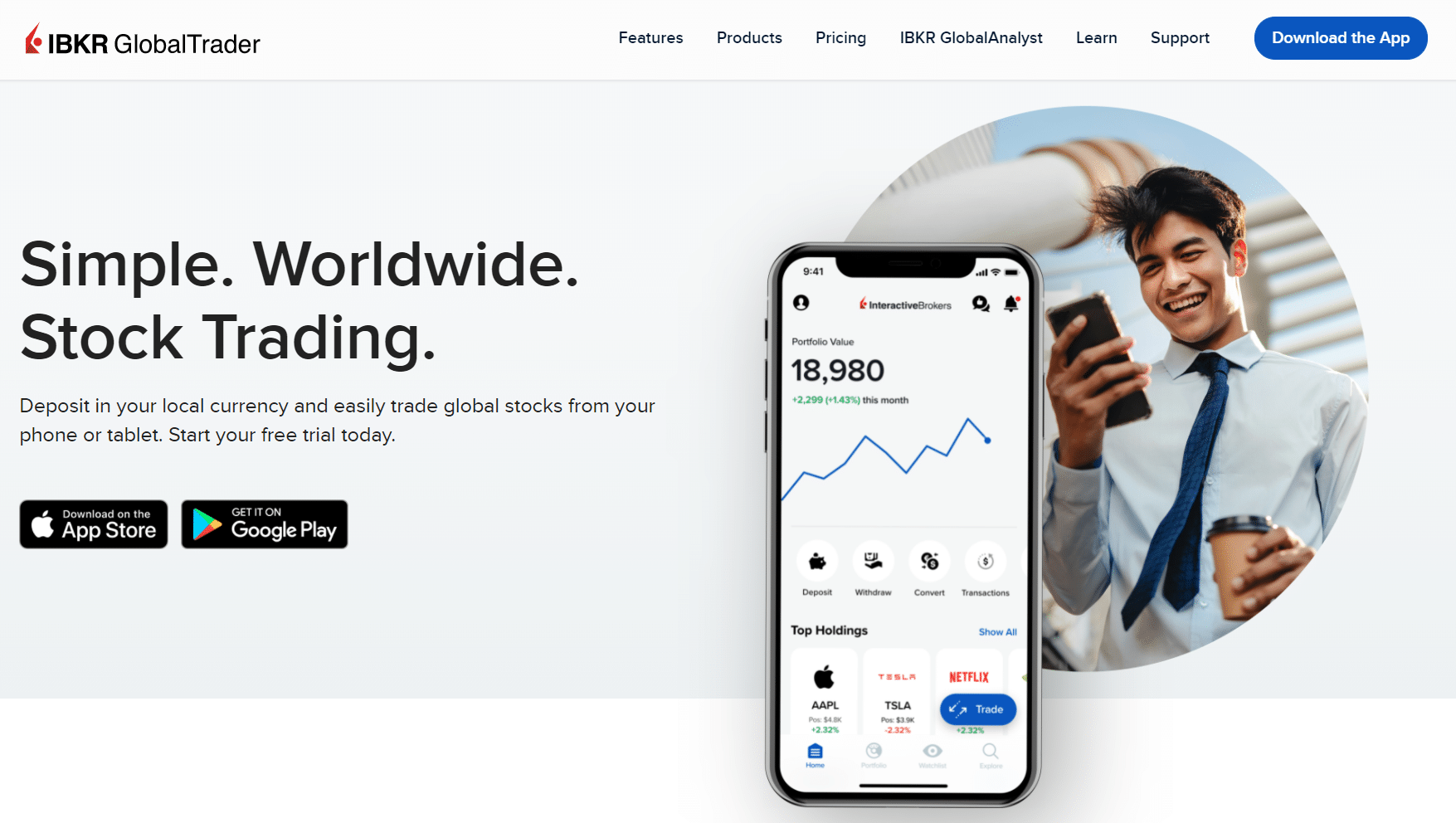 IBKR Global Trader homepage