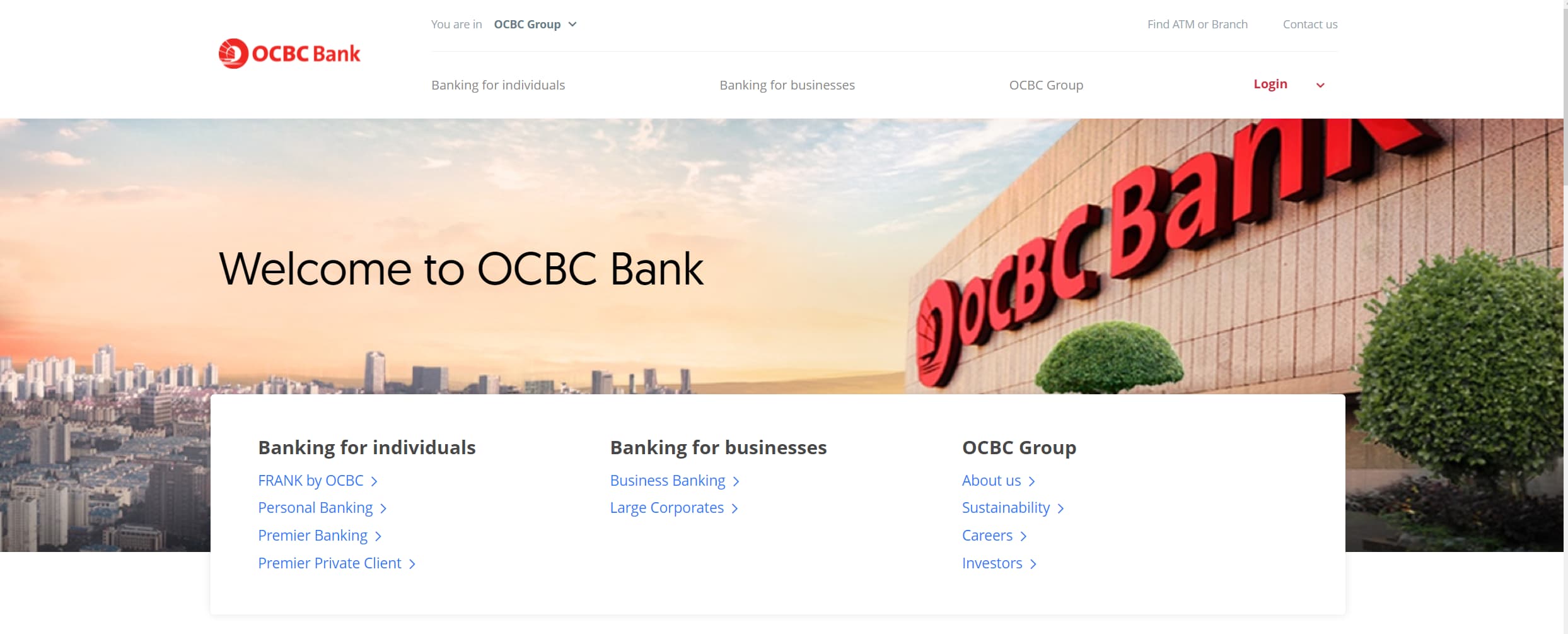 OCBC Bank Homepage