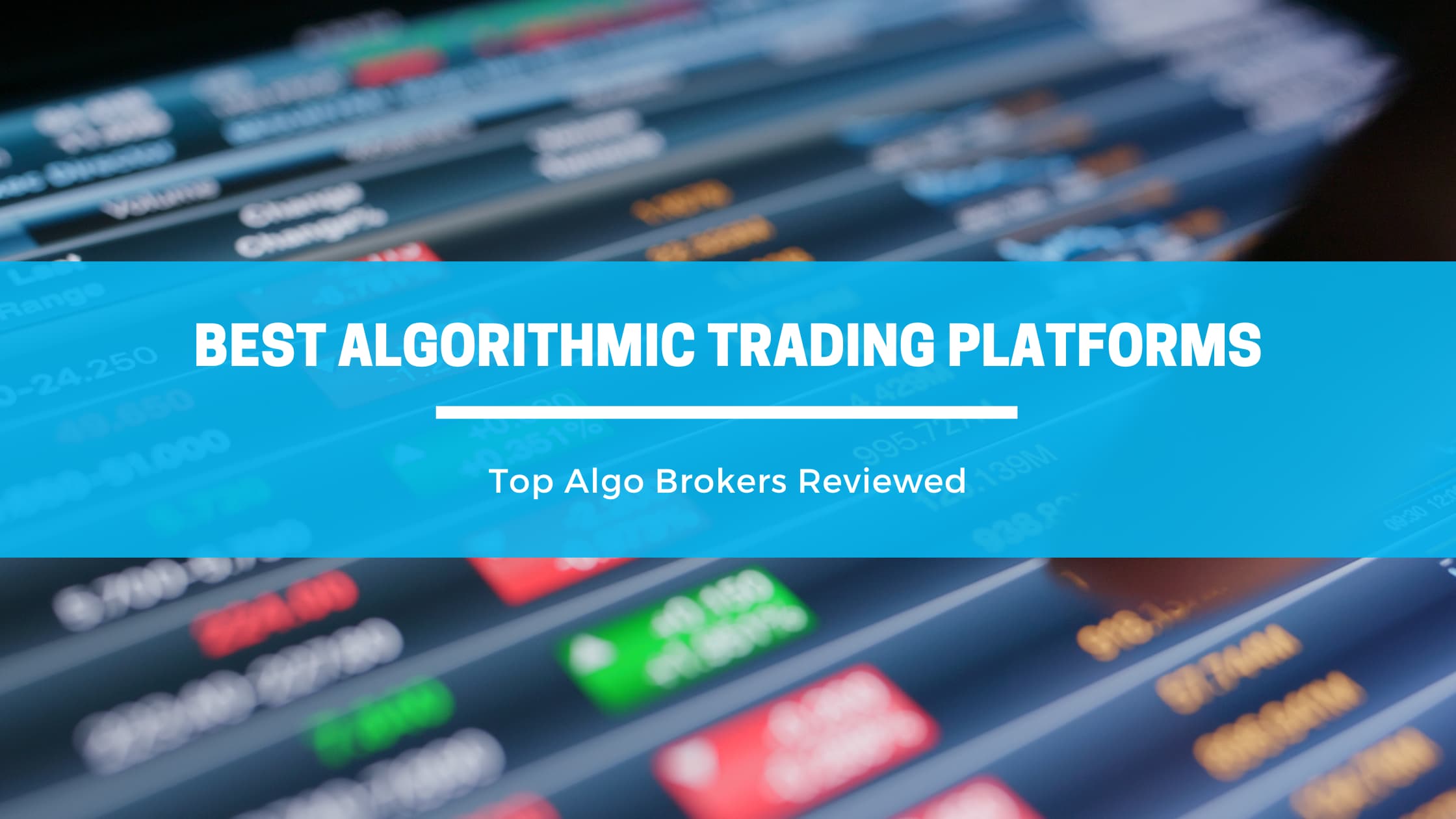 Algorithmic Trading Platform Featured Image
