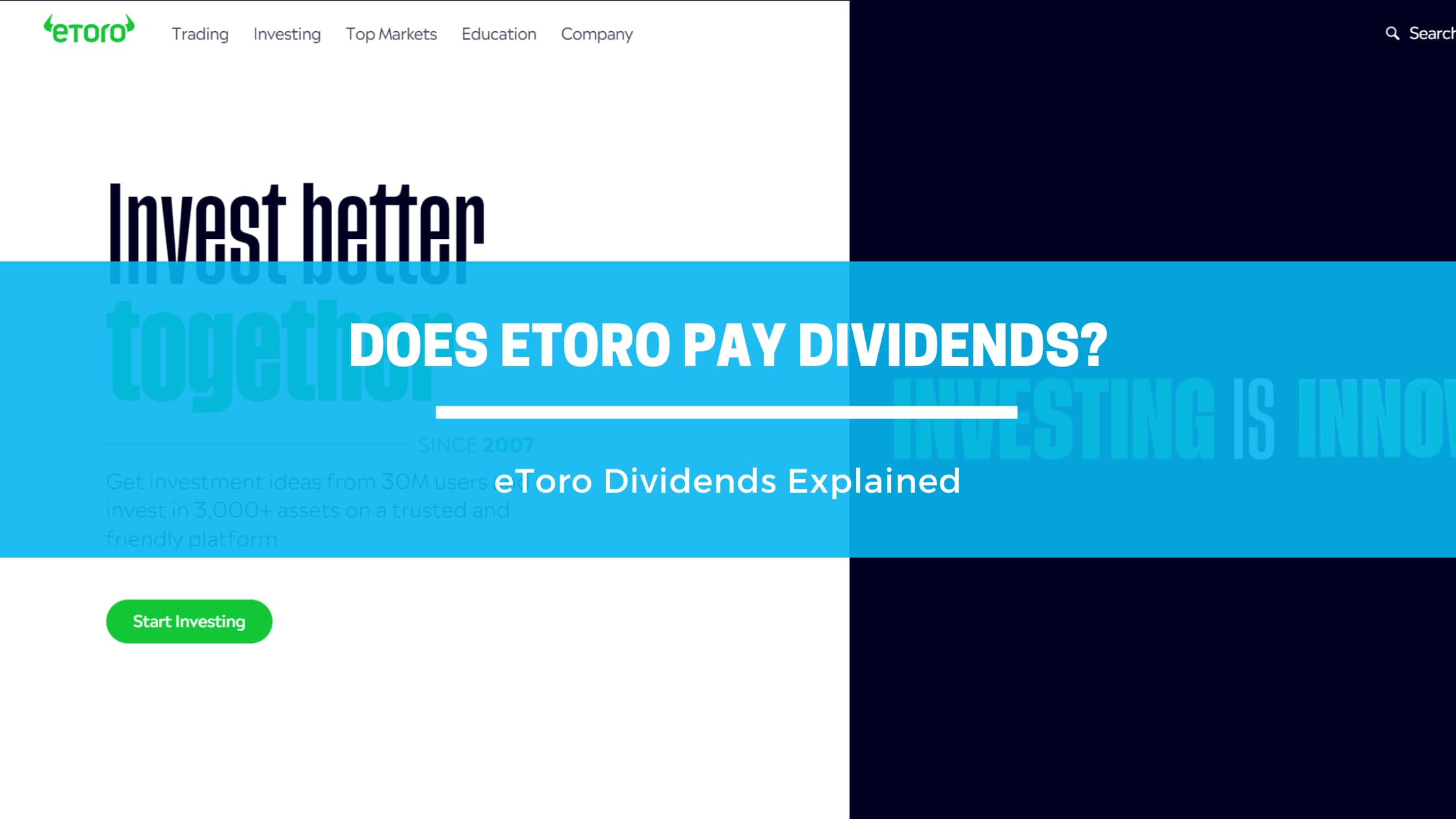 eToro Dividends