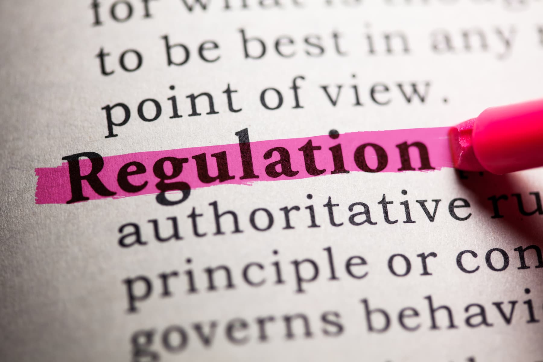 Regulation Highlight Text