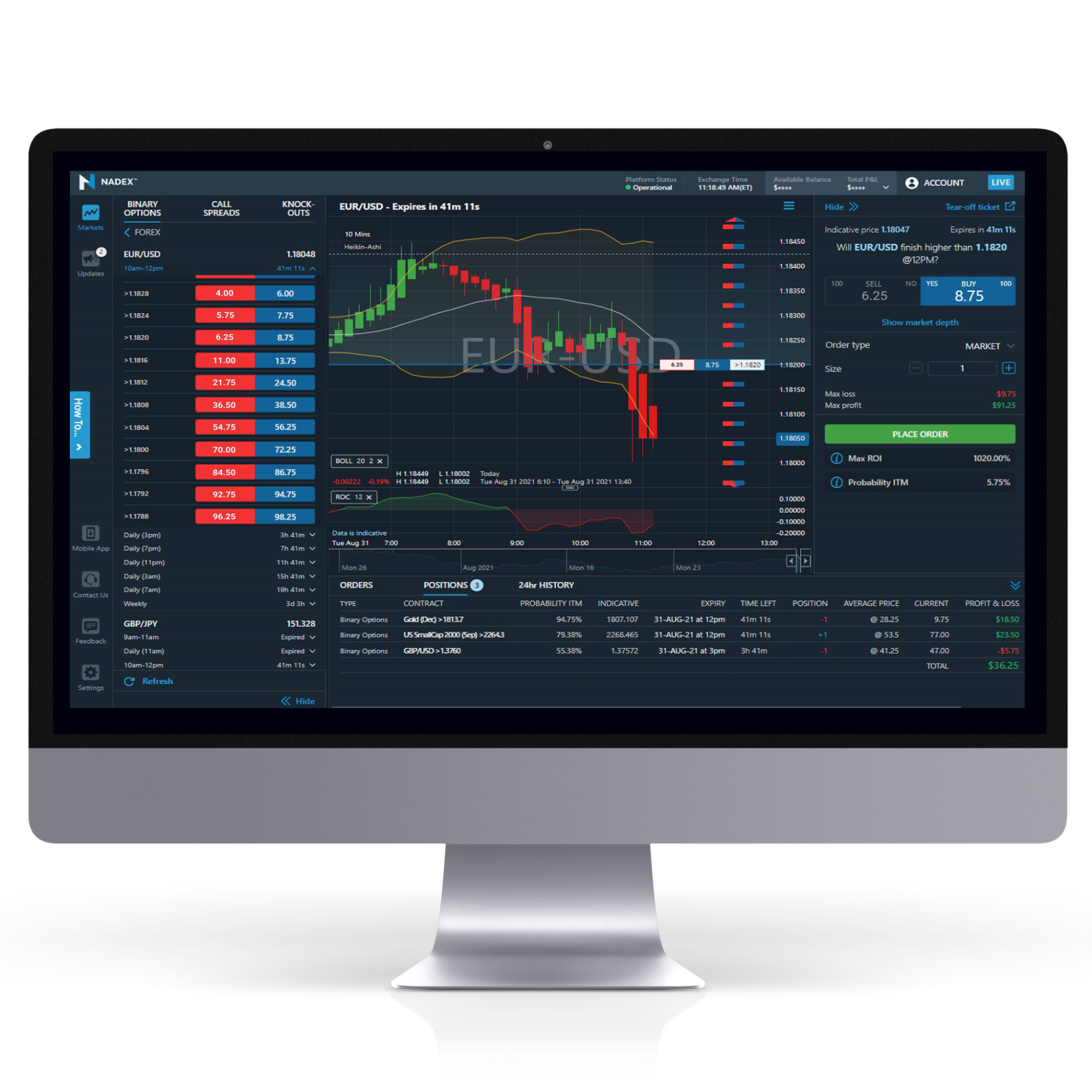 nadex desktop trading platform 